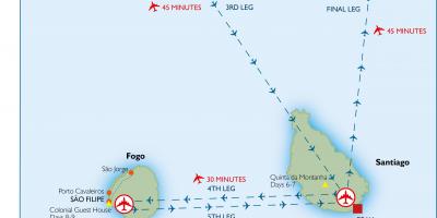 Kaart Cabo Verde lennujaamad